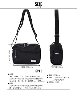 OUTDOOR 黒 ナイロン ショルダーバッグ OUTDOOR PRODUCTS ショルダーバッグ メンズ レディース